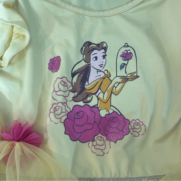 Yellow and Pink Theater Costume with Tulle Overlay Disney Princess 4T - Picture 6 of 6